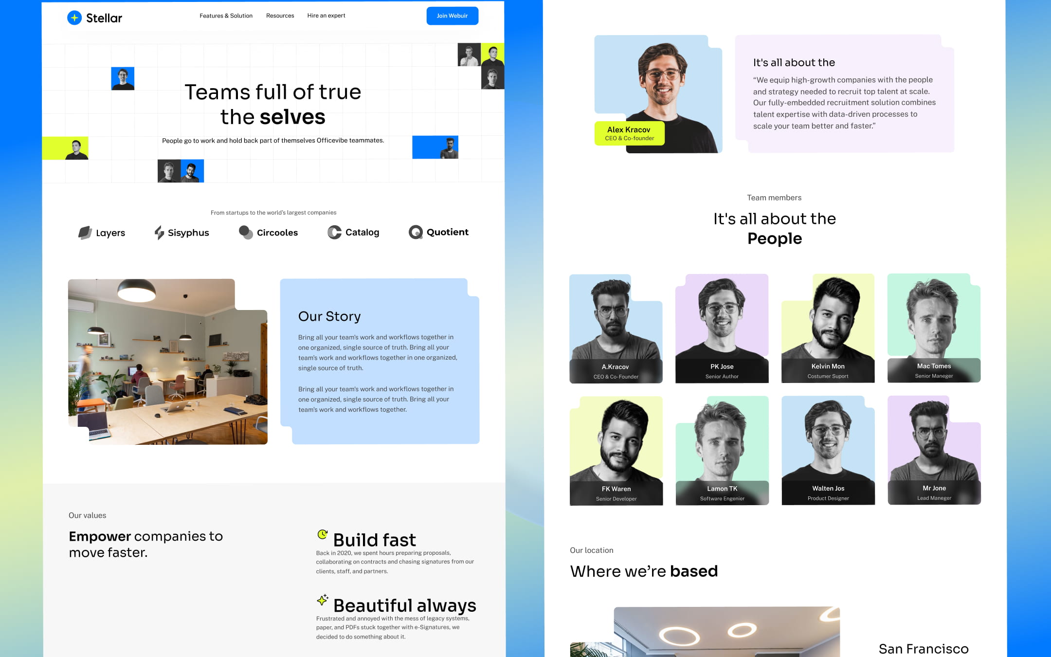 Stellar Startup HTML5 Responsive Website Template